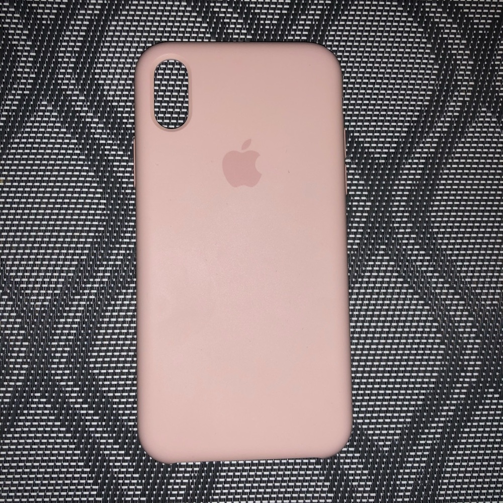 Pink Sand silicone Apple iPhone X case